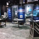 Engineering Innovation's booth with the EZ-Workdesk at the 2014 Modex trade show.