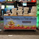 Engineering Innovation's picnic-themed booth at the 2017 Promat trade show.