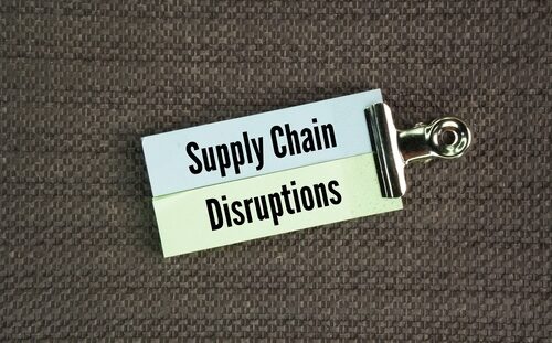 Paper,With,The,Words,Supply,Chain,Disruptions.,Unexpected,Event,That